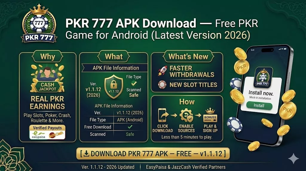 PKR 777 Game Download APK File Information
