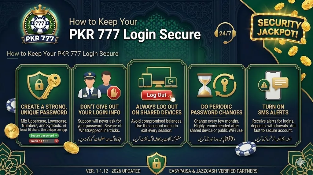 PKR 777 Login Security Process