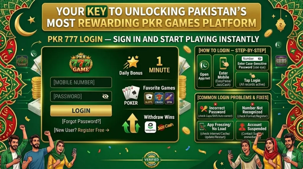 PKR 777 Login - Sign into your official PKR 777 Account
